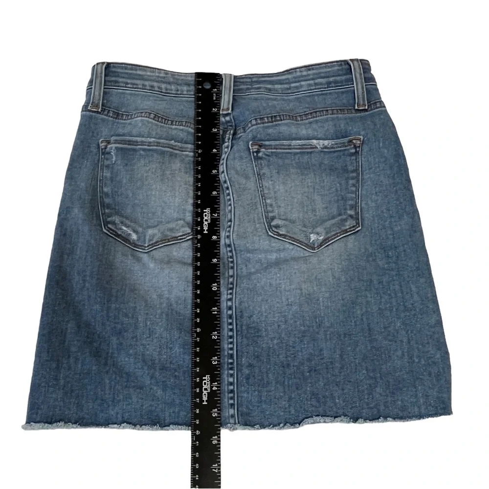 Flying Monkey Denim Skirt with Frayed Hem Size Waist 25 / 0